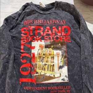 Strand Bookstore Graphic Long Sleeve Shirt